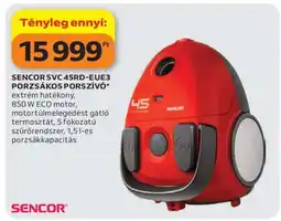 Auchan SENCOR SVC 45RD-EUE3 PORZSÁKOS PORSZÍVÓ ajánlat