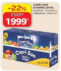 Auchan Capri-Sun Gyümölcsital ajánlat