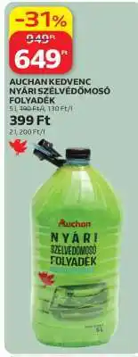 Auchan AUCHAN KEDVENC NYÁRI SZÉLVÉDŐMOSÓ FOLYADÉK ajánlat