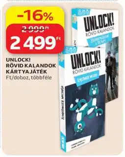 Auchan UNLOCK! RÖVID KALANDOK KÁRTYAJÁTÉK ajánlat