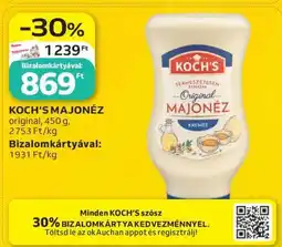 Auchan Koch's majonéz ajánlat