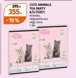 Müller CUTE ANIMALS TEA PARTY A/5 FÜZET ajánlat