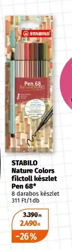 Müller STABILO Nature Colors filctoll készlet Pen 68 ajánlat