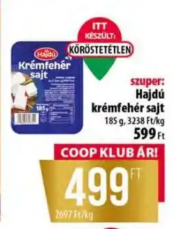 Coop Hajdú Krémfehér Sajt ajánlat
