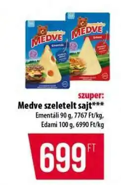 Medve szeletelt sajt