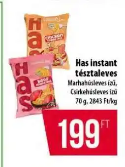 Coop Has instant tésztaleves ajánlat