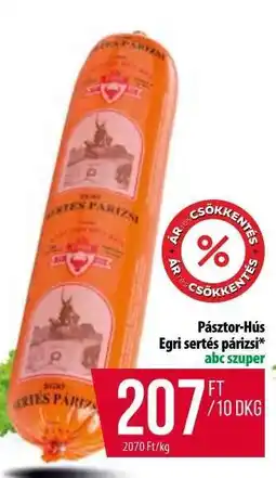 Coop Pásztor-Hús Egri sertés párizsi ajánlat