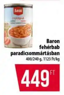 Coop Baron fehérbab paradicsommártásban ajánlat