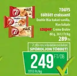 Coop 7DAYS töltött croissant ajánlat