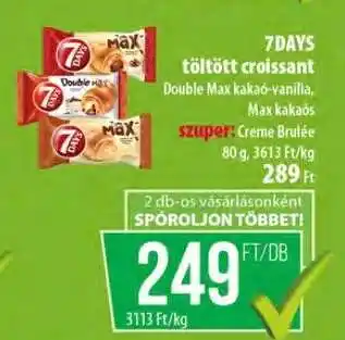 Coop 7DAYS töltött croissant ajánlat