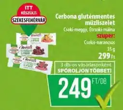 Coop CERBONA Gluténmentes müzliszelet ajánlat