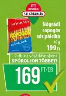 Coop Nógrádi Ropogós Sós Pálcika ajánlat