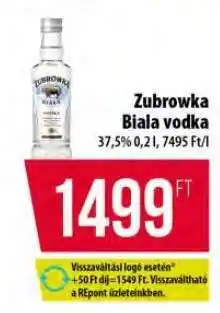Coop ZUBROWKA Biala vodka ajánlat