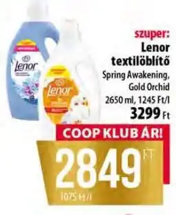 Coop Lenor textilöblítő ajánlat