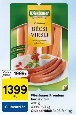 Tesco Wiesbauer Prémium bécsi virsli ajánlat