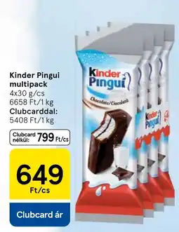 Tesco Kinder Pingui multipack ajánlat