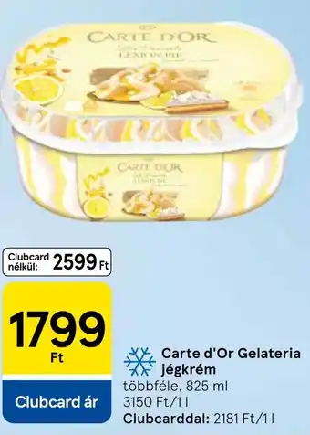 Tesco Carte d'Or Gelateria jégkrém ajánlat
