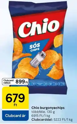 Tesco Chio burgonyachips ajánlat