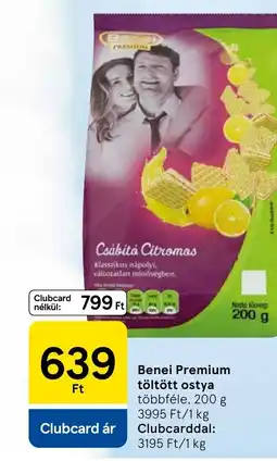Tesco Benei Premium töltött ostya ajánlat