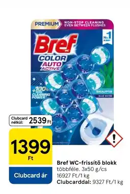 Tesco Bref WC-frissítő blokk ajánlat