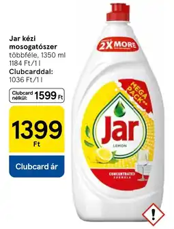 Tesco Jar kézi mosogatószer ajánlat