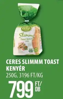 Coop Ceres slimmm toast kenyér ajánlat