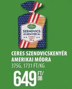 Coop Ceres szendvicskenyér amerikai módra ajánlat