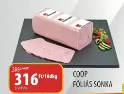 Coop Coop fóliás sonka ajánlat