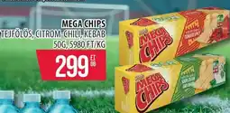 Coop Mega chips tejfölös, citrom-chili, kebab ajánlat
