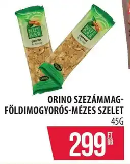 Coop Orino szezámmag- földimogyorós-mézes szelet ajánlat