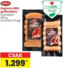 Spar Market Regnum BBQ grillkolbász ajánlat