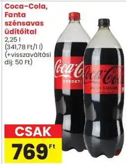 Spar Market Coca-Cola, Fanta szénsavas üdítőital ajánlat