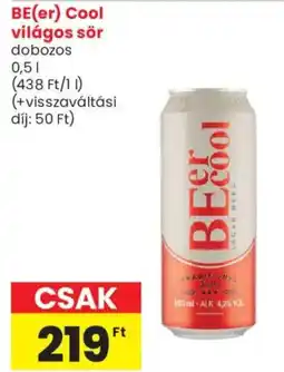 Spar Market BE(er) Cool világos sör dobozos ajánlat