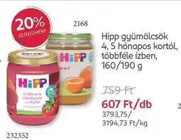 Rossmann Hipp gyümölcsök ajánlat