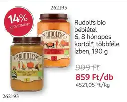 Rossmann Rudolfs bio bébiétel ajánlat