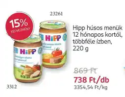 Rossmann Hipp húsos menük ajánlat