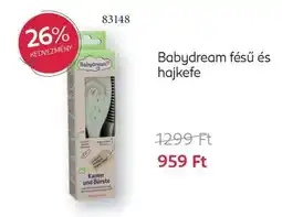 Rossmann Babydream fésű és hajkefe ajánlat