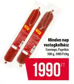 Coop Minden nap vastagkolbász ajánlat