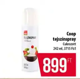 Coop Coop tejszínspray ajánlat