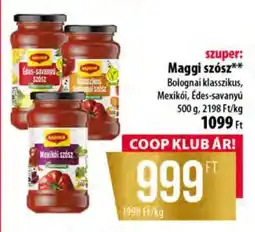 Coop MAGGI SZÓSZ ajánlat