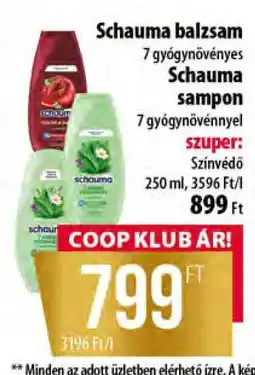Coop Schauma balzsam és sampon ajánlat