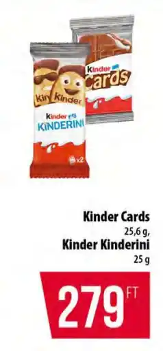Coop Kinder Cards / Kinder Kinderini ajánlat