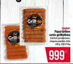 Coop Pápai GrillMe sertés grillkolbász ajánlat