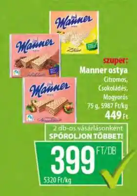 Coop Manner Ostya ajánlat