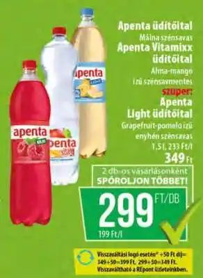 Coop Apenta+ üdítőital ajánlat