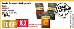 Coop Jacobs Espresso kávékapszula ajánlat