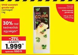 Interspar SPAR szeletelt gouda sajt ajánlat