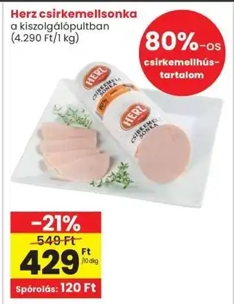 Interspar Herz csirkemellsonka ajánlat