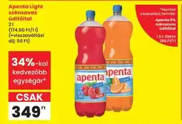 Interspar APENTA Light szénsavas üdítőital ajánlat