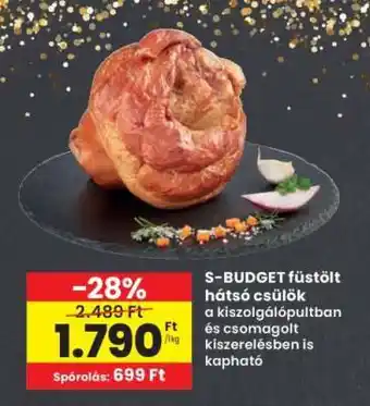 Interspar S-BUDGET füstölt hátsó csülök ajánlat